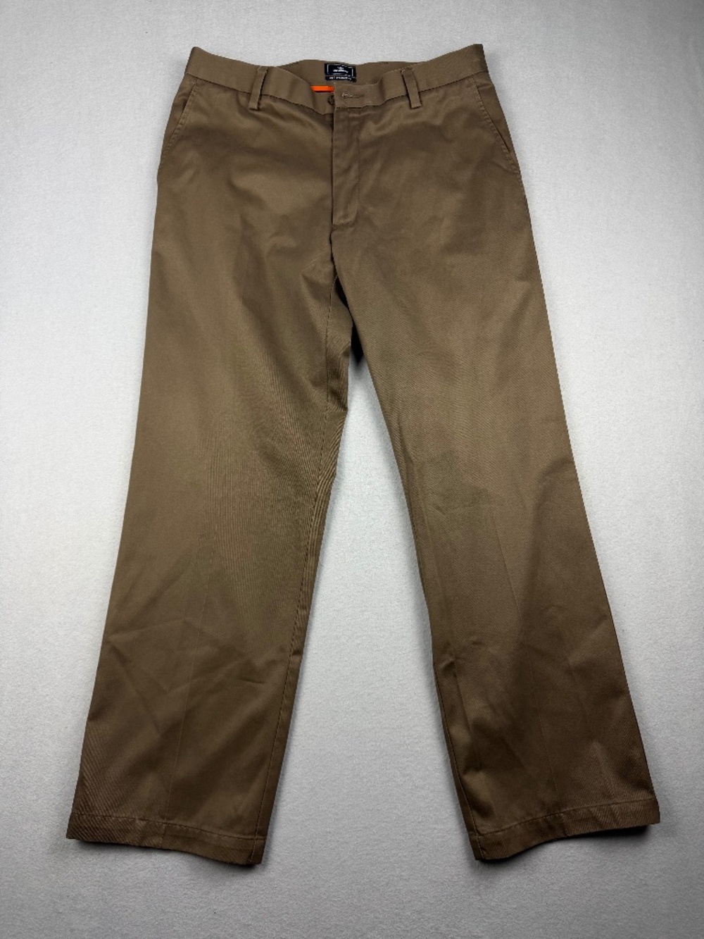 Docker's D2 Straight Fit Khaki Chino Pants Men's 33x30 Chocolate Brown